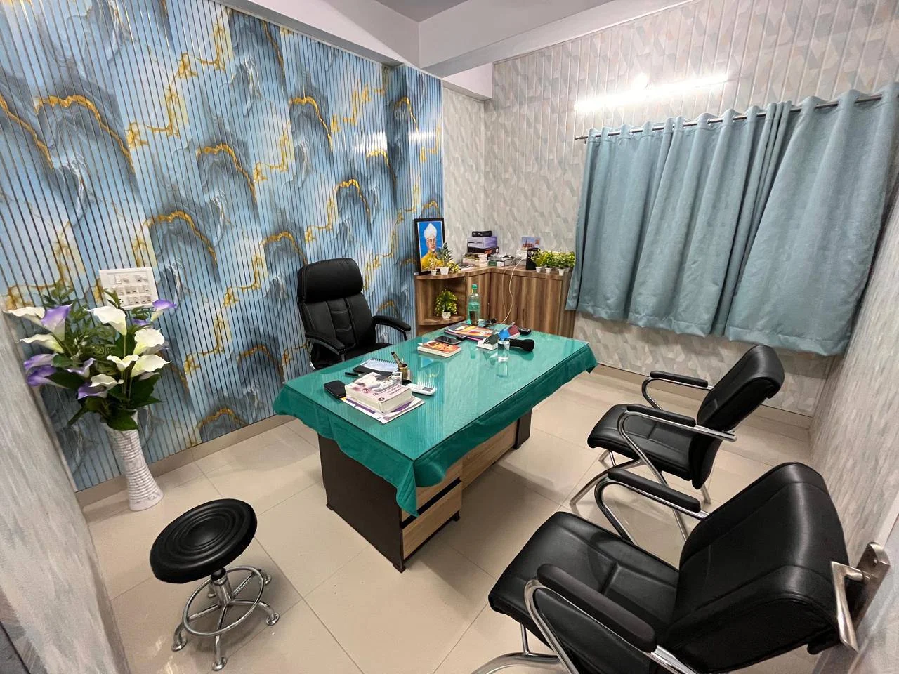 GRAFT Clinic treatment room — modern dermatology and hair transplant facility